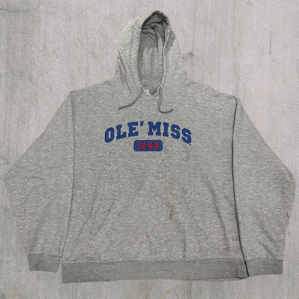 Ole Miss gray 1848 blue lettering
